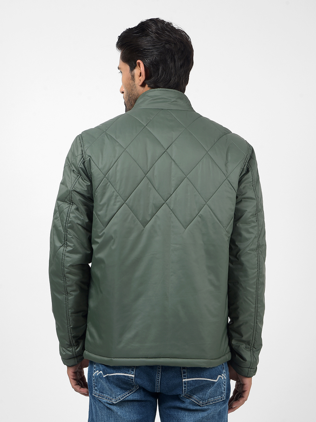 Numero Uno Men Solid Green Jacket